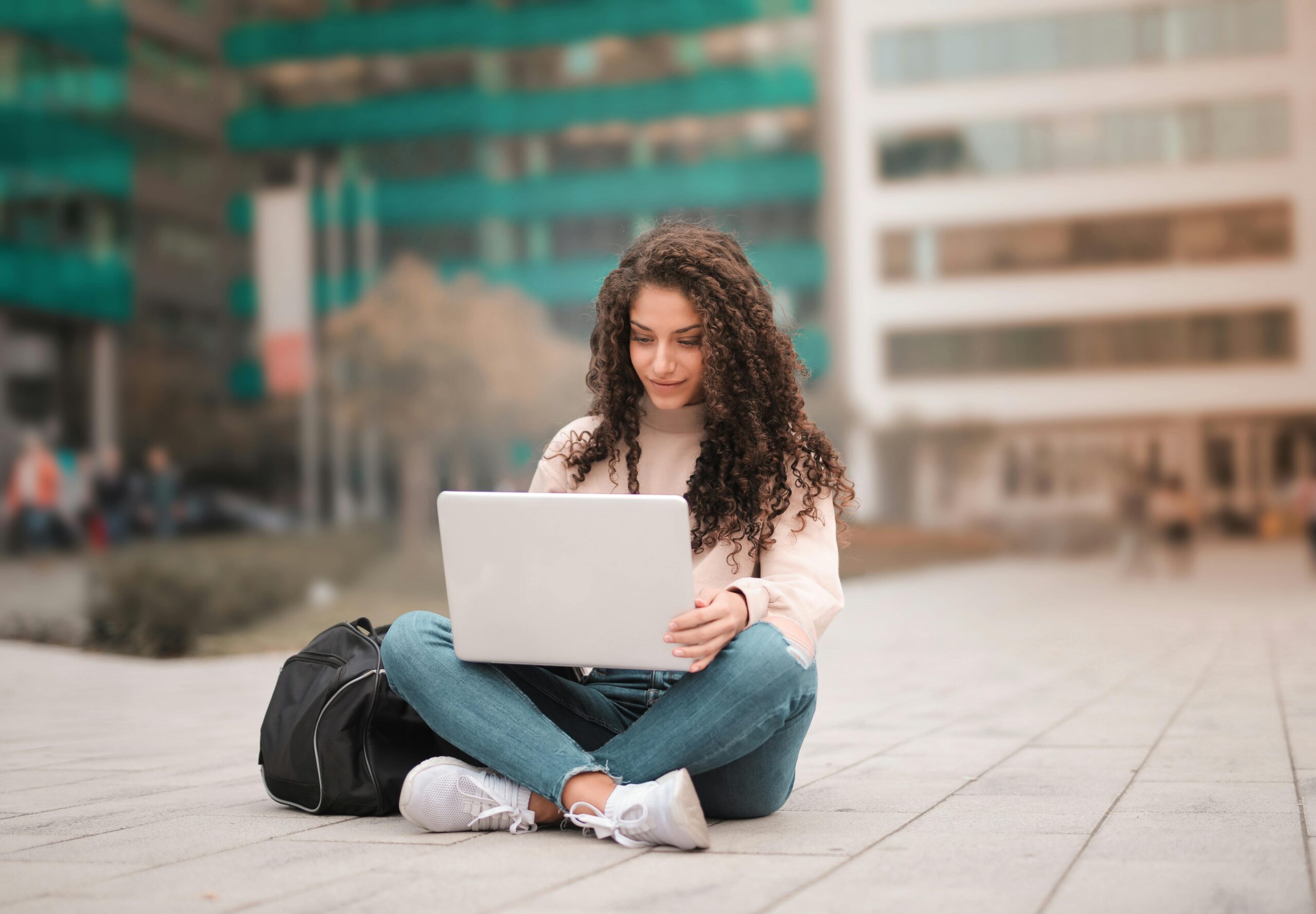 High school student learning online with flexible scheduling and exam prep support
